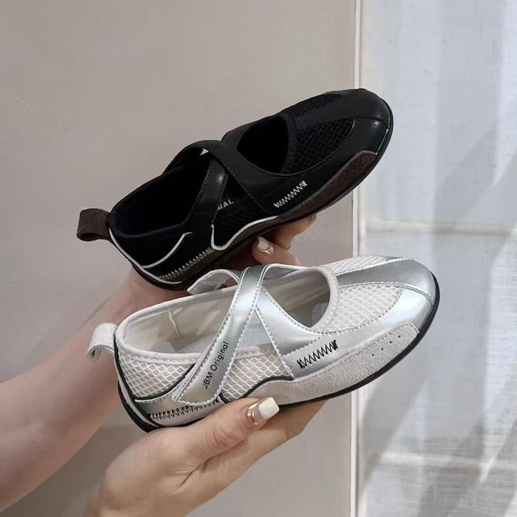 รองเท้าผ้าใบสำหรับลูกสาว ballet แบบ casual soft sole comfort สำหรับฤดูร้อนปี 2026 เหมาะสำหรับโรงเรียนและกิจกรรมกลางแจ้ง