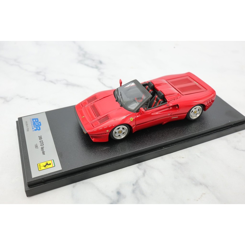 [Orphan] BBR 1/43 Ferrari 288 GTO Spider 1984 กระเป๋าหลวมพร้อมฐาน, จ่ายปลายทาง lated make up mu bbr 