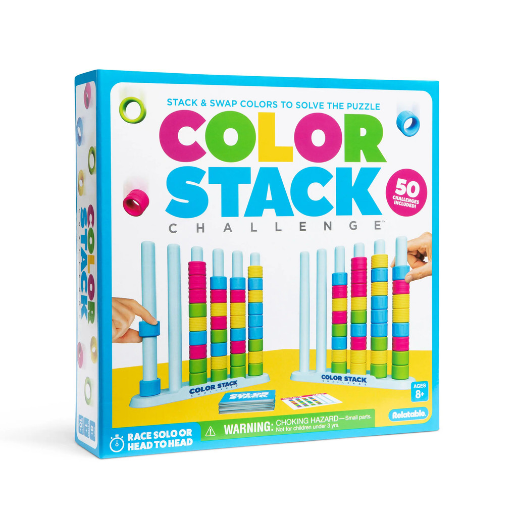 R3BS Color Stack Challenge โดย Relatable – Easter Basket Stuffers สําหรับเด็ก, เกมปริศนาจับคู่สี Fas