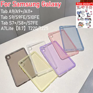 คสใส กันกระแทก สำหรับ ซัมซุง แท็ป เอ9 TPU Soft Case For Samsung Galaxy Tab A7Lite A11 S9 S10 ซิลิโคนใสสีลูกอม Softshell
