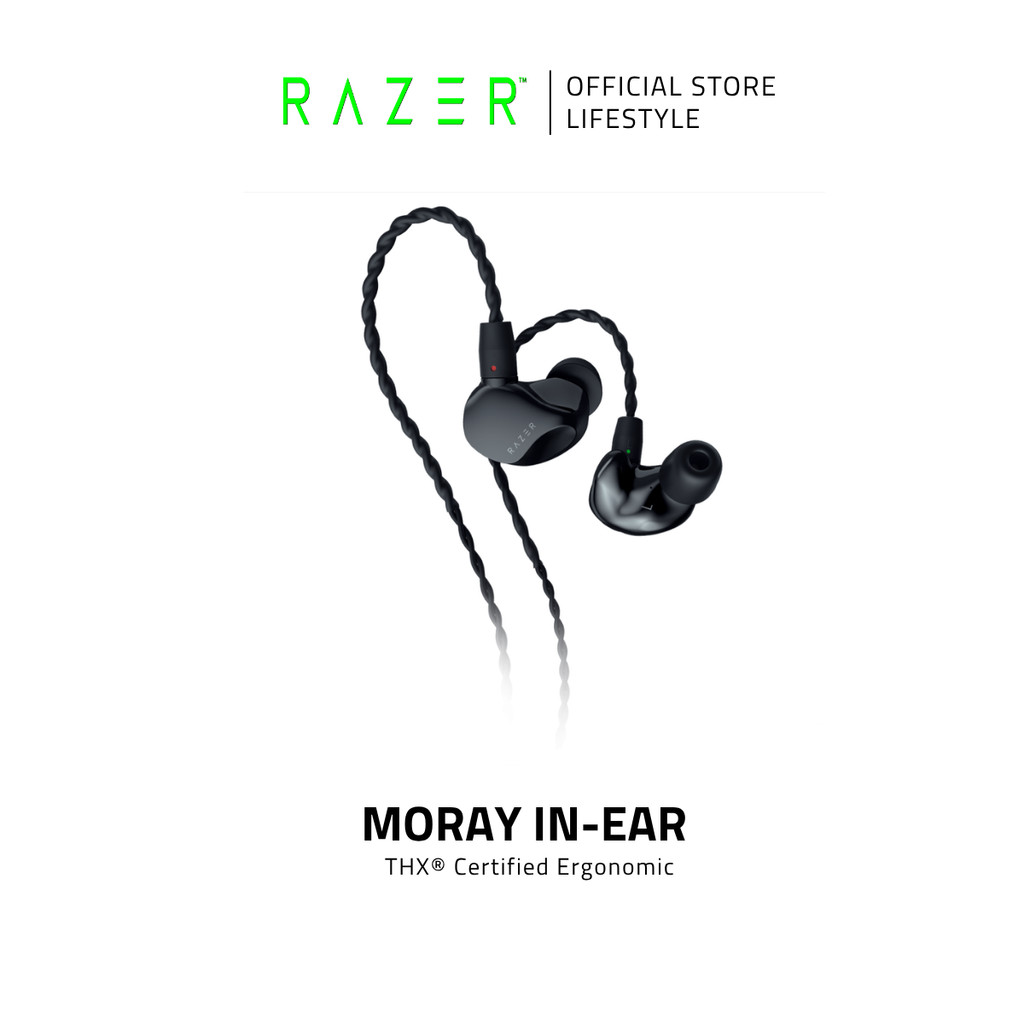 RAZER MORAY | Ergonomic IEM for Streamers&Gamers หูฟังมอนิเตอร์ระดับพรีเมียม ใช้งานต่อเนื่องทั้งวัน – โปรปัง