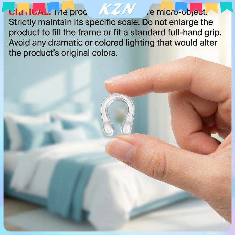 [kzn] Silicone Anti Snore Nose Clip Soft Nasal Dilators for Snoring Reduction Nighttime Sleepfort [v