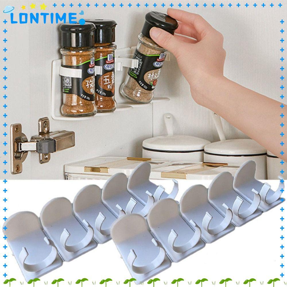 LONTIME ขวดเครื่องปรุงพลาสติก ทนทาน พร้อมชั้นวางเครื่องเทศห้องน้ํา