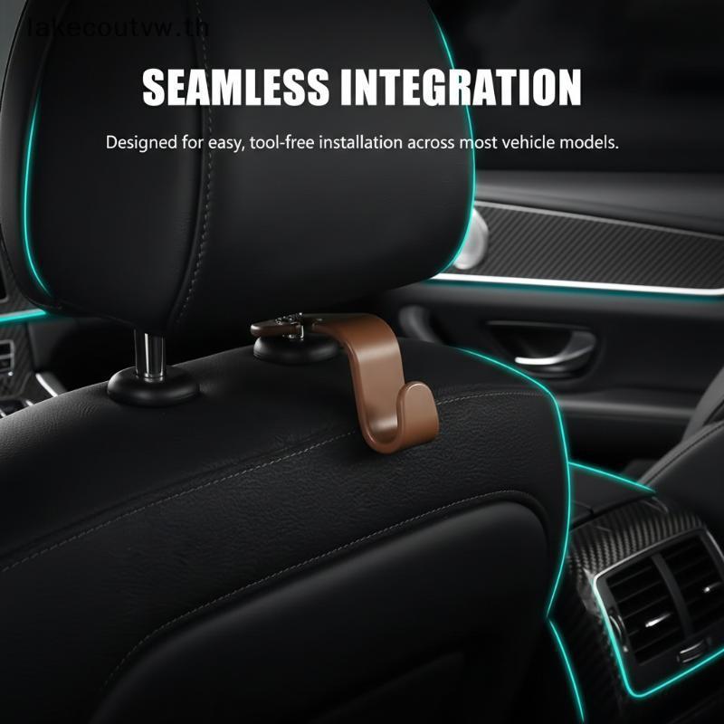 LK 1/5 ชิ้นตะขอสําหรับกระเป๋าคลิปรถที่นั่งด้านหน้า Headrest Organizer ผู้ถือ Auto Fastener แขวนรถอุป