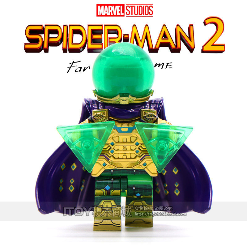 บล็อกตัวต่อจีน Hero Expedition Building Blocks WM6071 Iron Spider-Man Mystery Guest การศึกษาประกอบ M
