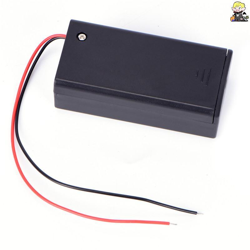 [CLA] 9V Volt PP3 Battery Holder Box DC Case With Wire Lead ON/OFF Switch Cover [TH]