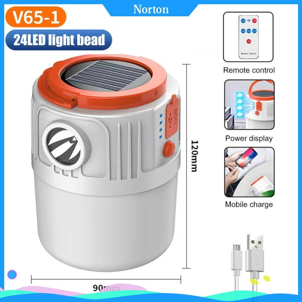 โคมไฟฉุกเฉิน LED 800 mAh 300LM ชาร์จได้จากแสงอาทิตย์และUSB IP55 มาพร้อมสายคล้องคอ สำหรับตกปลา บาร์บี