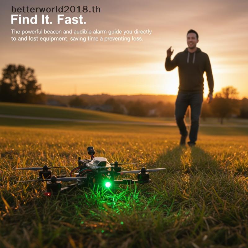 [bet] FPV Buzzer JHEMCU JHE42B JHE20B 110DB Super Loud Finder Traer พร้อมไฟ LED Lost Alarm ค้นหากลาง