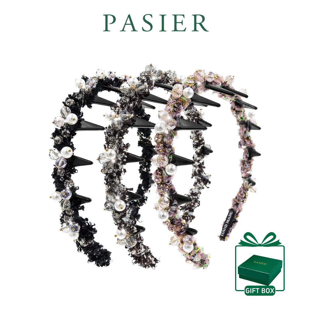 PASIER ที่คาดผมกันลื่นปาร์ตี้เบอร์รี่ สไตล์นุ่มสบาย กล่องของขวัญพรีเมียม FB3037