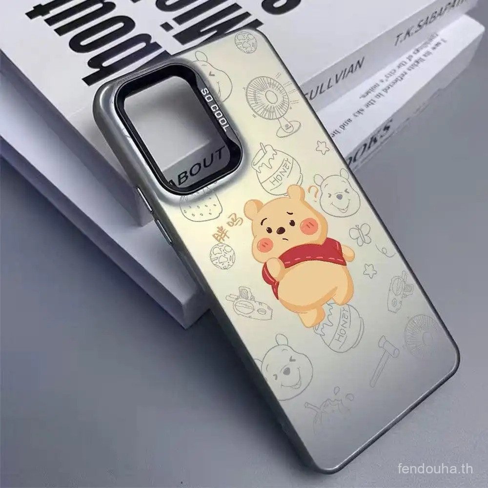 หมีน่ารักรูปแบบการ์ตูนพรีเมี่ยมอินเทรนด์กันกระแทกเคสโทรศัพท์เหมาะสําหรับSamsung S25PLUS/A05S/M05/A04