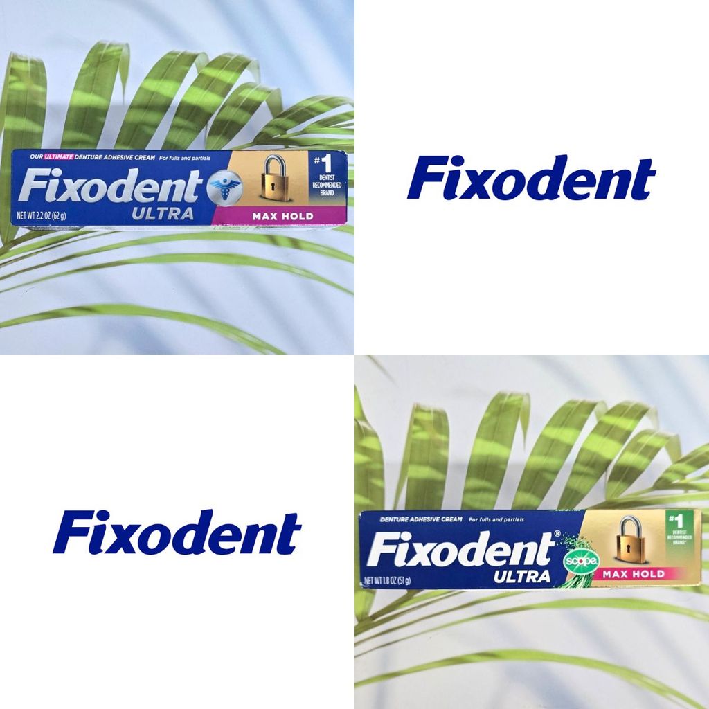 ฟิกโซเดนท์ อัลตร้า ครีมติดฟันปลอม ยึดฟันแน่น ไม่หลุดง่าย Ultra Denture Adhesive Cream, Max Hold (Fixodent®)