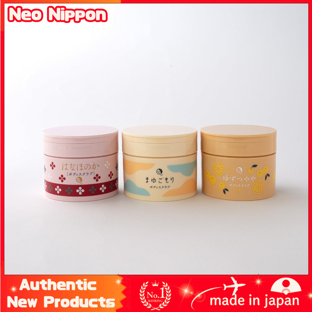 Yojiya Body Scrub Collection Yuzutsuyaya Mayugomori Hanahonoka