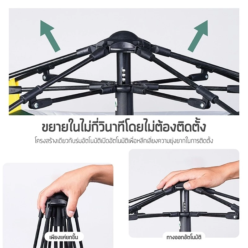 เต็นท์แคมปิ้ง กางอัตโนมัติ สำหรับ 2-4 คน thumbnail 6