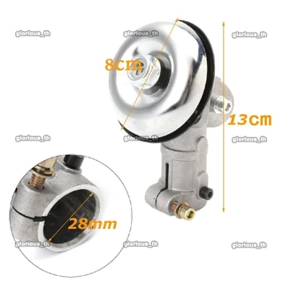 หัวเกียร์เครื่องตัดหญ้า หัวเกียร์ หัวเฟือง รุ่น GX35/ RBC411 หัวสามเหลี่ยม (28 มิล 9 ฟัน) สีเงิน+สีแดง