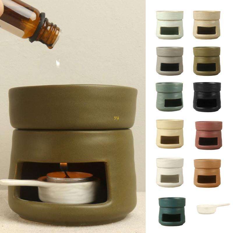 Yu เซรามิค Burners Wax Melt Burners Scented Diffuser ตกแต่งบ้าน