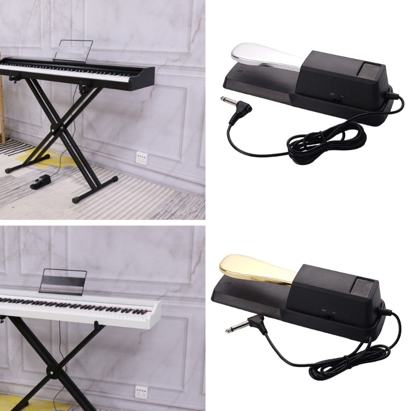 Mon เปียโนกันลื่น Sustain Pedal เปลี่ยน Universals เปียโนเท้าเหยียบสําหรับคีย์บอร์ดเปียโนอิเล็กทรอนิ