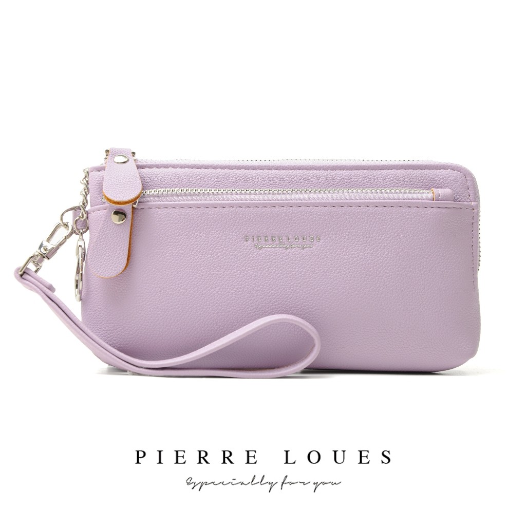 PIERRE LOUES Eldora Wallet กระเป๋าสตางค์ใบยาวผู้หญิงทําจากหนังพรีเมี่ยม 20260103