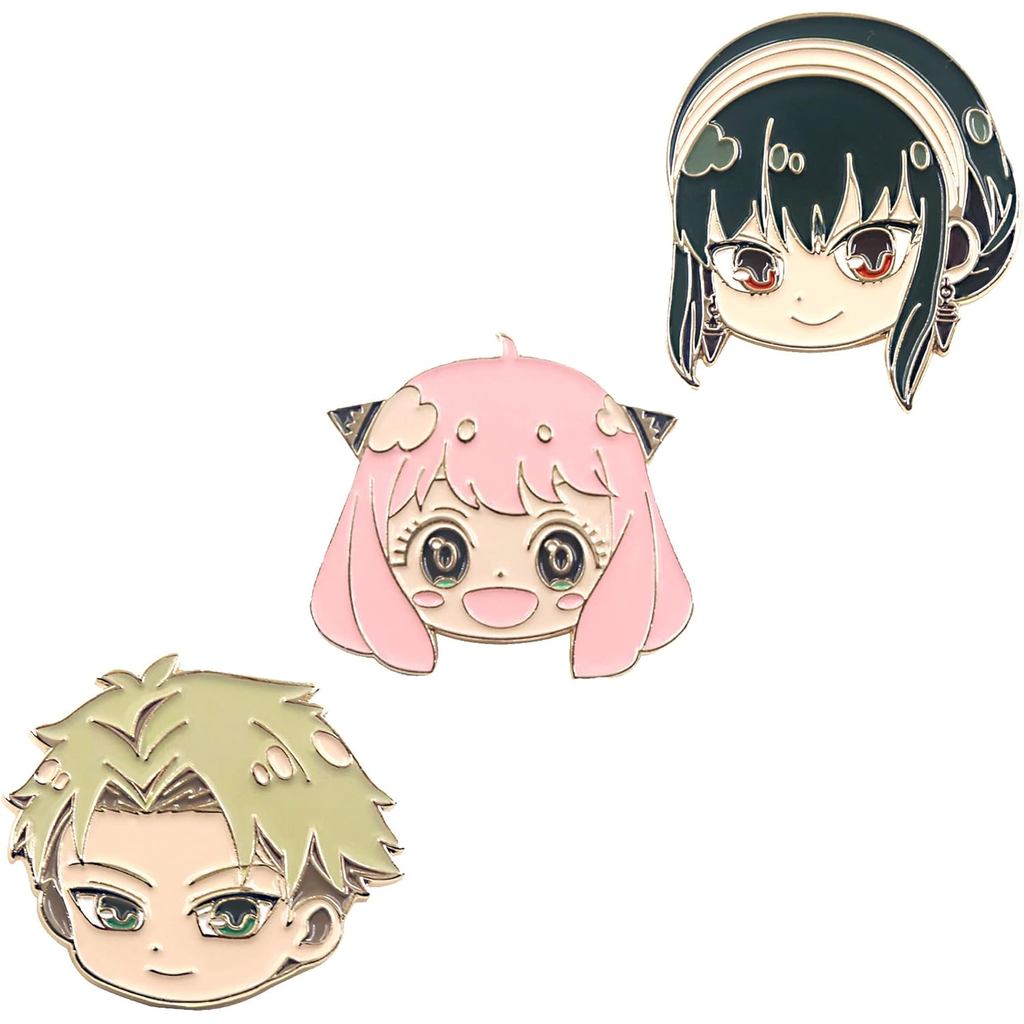 พิน anime Anya Forger - เคลือบเข็มกลัดสำหรับ cosplay - ของขวัญสำหรับผู้หญิงและผู้ชาย