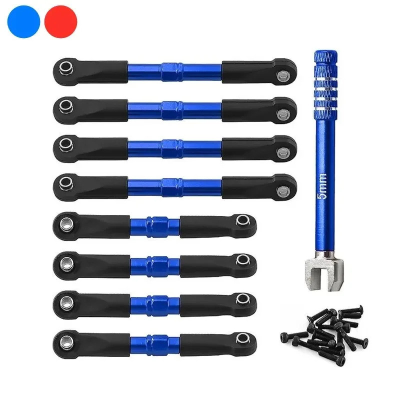 TRAXXAS โลหะด้านหน้าและด้านหลังToe Links Hollow Balls 7018 7038 สําหรับTRAXXAS 1/16 Slash RCรถอะไหล่