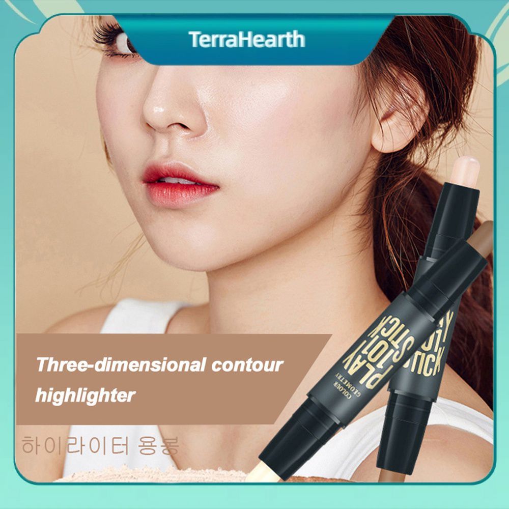 【จัดส่งภายใน 2-3 วัน】 คอนซีลเลอร์และเฉดดิ้ง 2 in 1 แท่ง คอนทัวร์ V Face Duo Stick ผสมว่านหางจระเข้