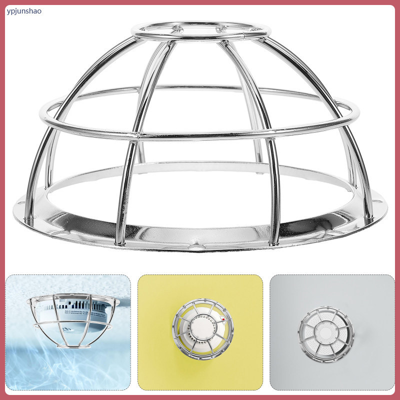 ฝาครอบป้องกันสําหรับเซ็นเซอร์ปลุกอิเล็กทรอนิกส์ป้องกันควัน 13.20X13.20X6.20 ซม.เงิน ypjunshao