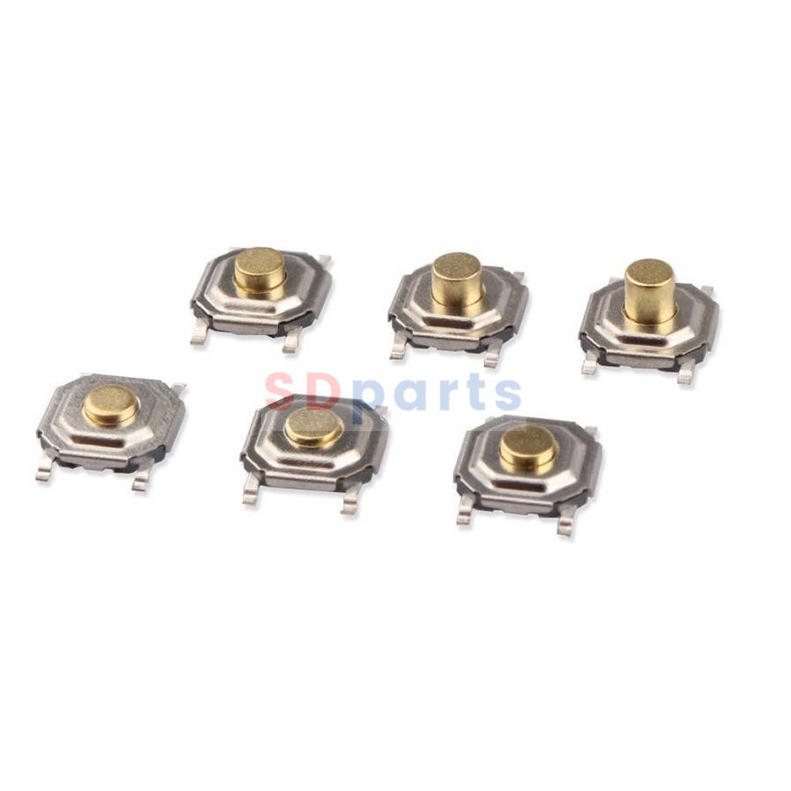 สวิทช์ ปุ่มกด SMD Push Button Switch ไมโครสวิทช์ TACT Switch กดติด-ปล่อยดับ #S4P 5x5xHmm (1 ตัว)