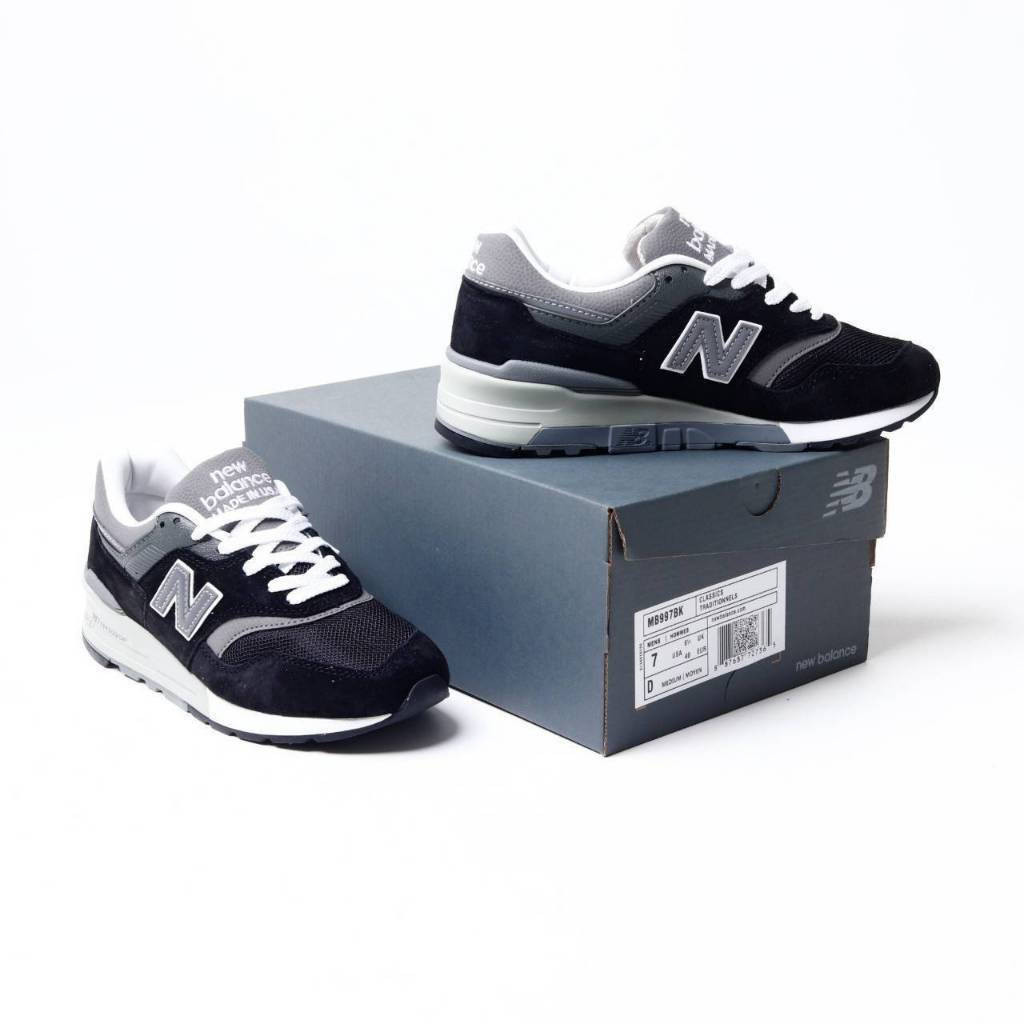 New Balance M997BK สีดํา สีเทา-NB 997 UNLG