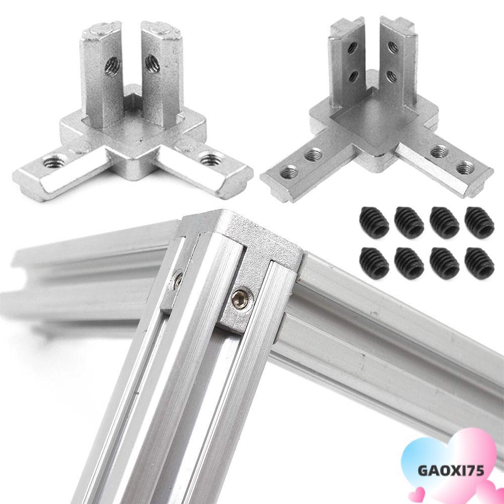 GAOXI75 มุมปลายทนทาน 2020 3030 4040 Series Slot พร้อมสกรูมาตรฐานยุโรป