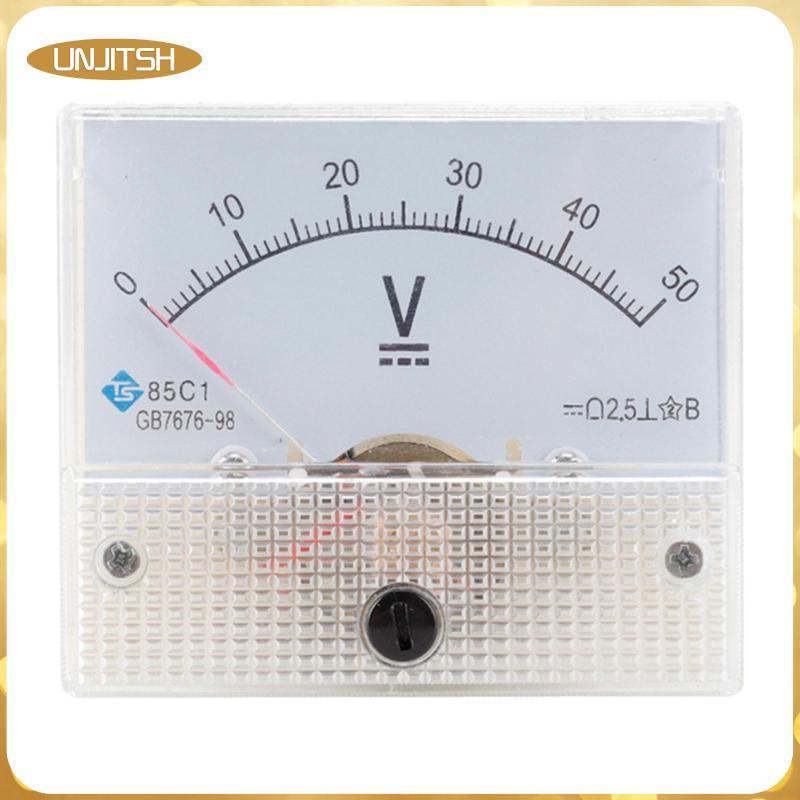 [unjitsh] DC 0-20V 0-500V Analog Panel age Gauge Meter 85C1 ข้อผิดพลาด 2.5% ฝังตัว
