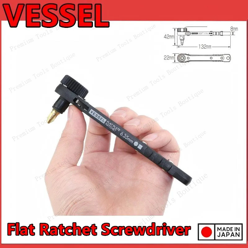 VESSEL TD-70/TD-771/TD-7/TX-12MC/TD-73MC ชุดไขควงวงล้อขนาดเล็ก เหมาะสําหรับพื้นที่แน่น JIS เครื่องมื