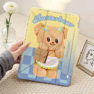 เคสไอแพดกันกระแทก ฝาพับ Tri-Fold / Multi-Fold ตั้งได้หลายมุม ชาร์จปากกา สำหรับ Pro11 Air4/5/6/7 Gen10/11