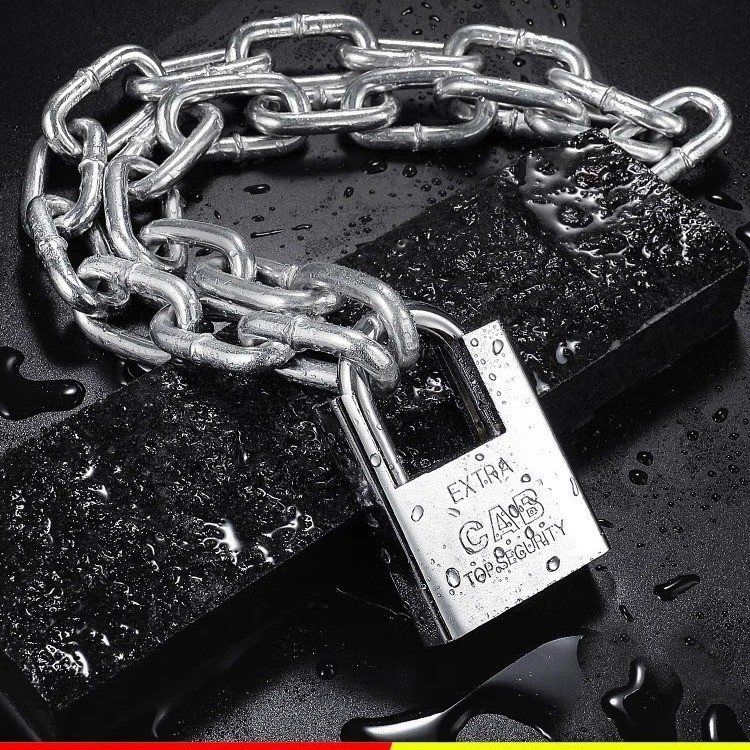 链条锁防盗链锁防剪铁链锁三轮车自行车摩托车电瓶车链条挂锁Chain Lock Anti-theft Chain Lock Anti-shear Chain Lock Tricycle20251226