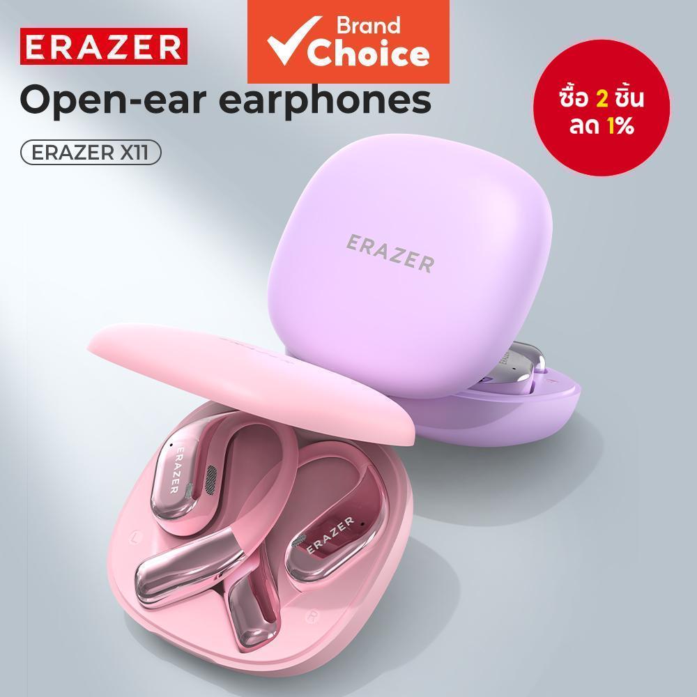 ERAZER X11 หูฟังไร้สายบลูทูธหูฟัง OWS เปิดหูฟัง IPX7 ชุดหูฟังกีฬากันน้ําพร้อมไมโครโฟน