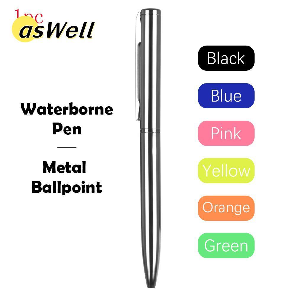 ASWELL 1PC Waterborne ปากกาสํานักงานโรงเรียนทนทานเครื่องมือเขียนลายเซ็นอุปกรณ์การเขียนขนาดเล็ก