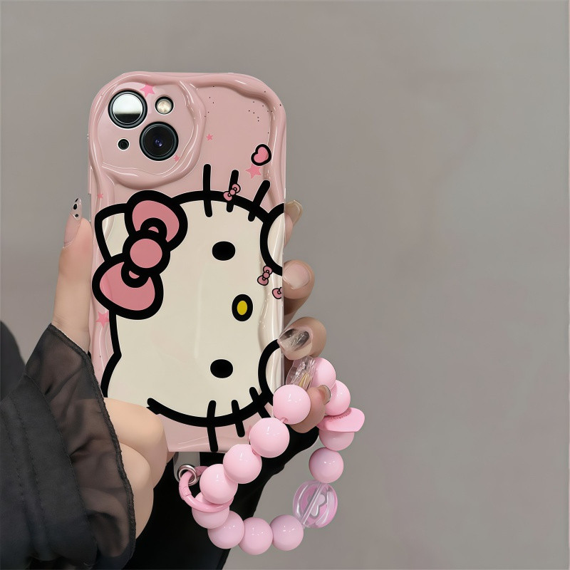 Hello Kitty พร้อมโซ่เคสโทรศัพท์สําหรับ VOVO V60 Lite V50 V40 Lite V30 V3E V29 V29E V27 V27E V25 V23 
