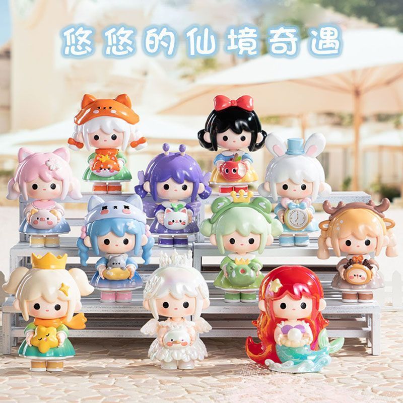 ของแท้ UUTOY UUTOYs Wonderland Adventure Mystery กล่องสาวน่ารัก Fairy Tale อินเทรนด์เล่นรูป Influenc