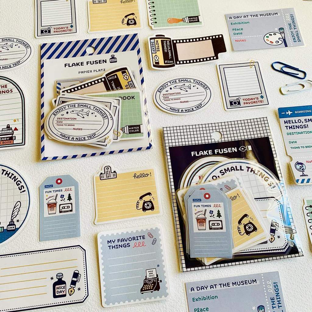 [คอลเลกชันจํานวนจํากัด] [คลังสินค้าพร้อม] papier platz สติ๊กเกอร์สไตล์ใหม่เทป Sticky Note Eric สติ๊กเกอร์น่ารัก