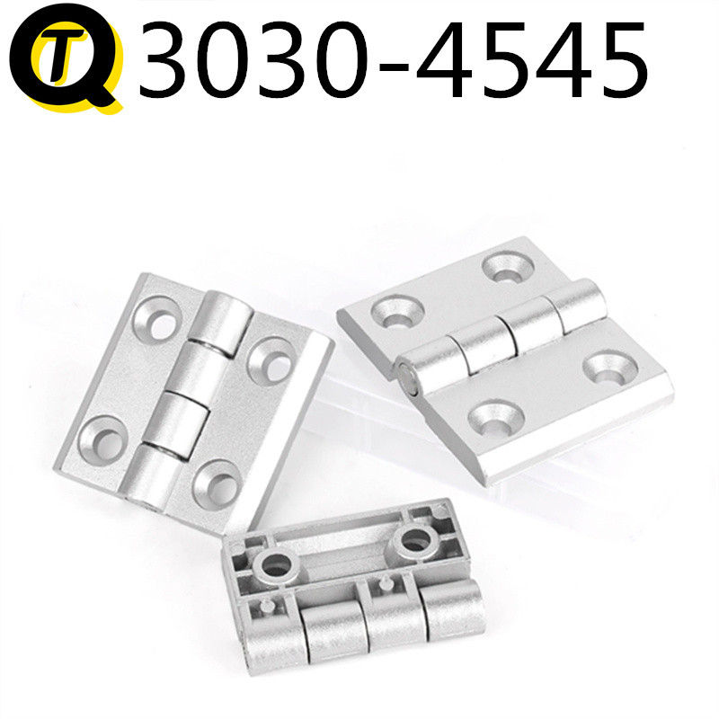 อลูมิเนียมโปรไฟล์บานพับอลูมิเนียมอัลลอยด์สังกะสีโลหะบานพับเงียบกล่องกระจายประตูตู้กรอบหน้าต่าง 30/40