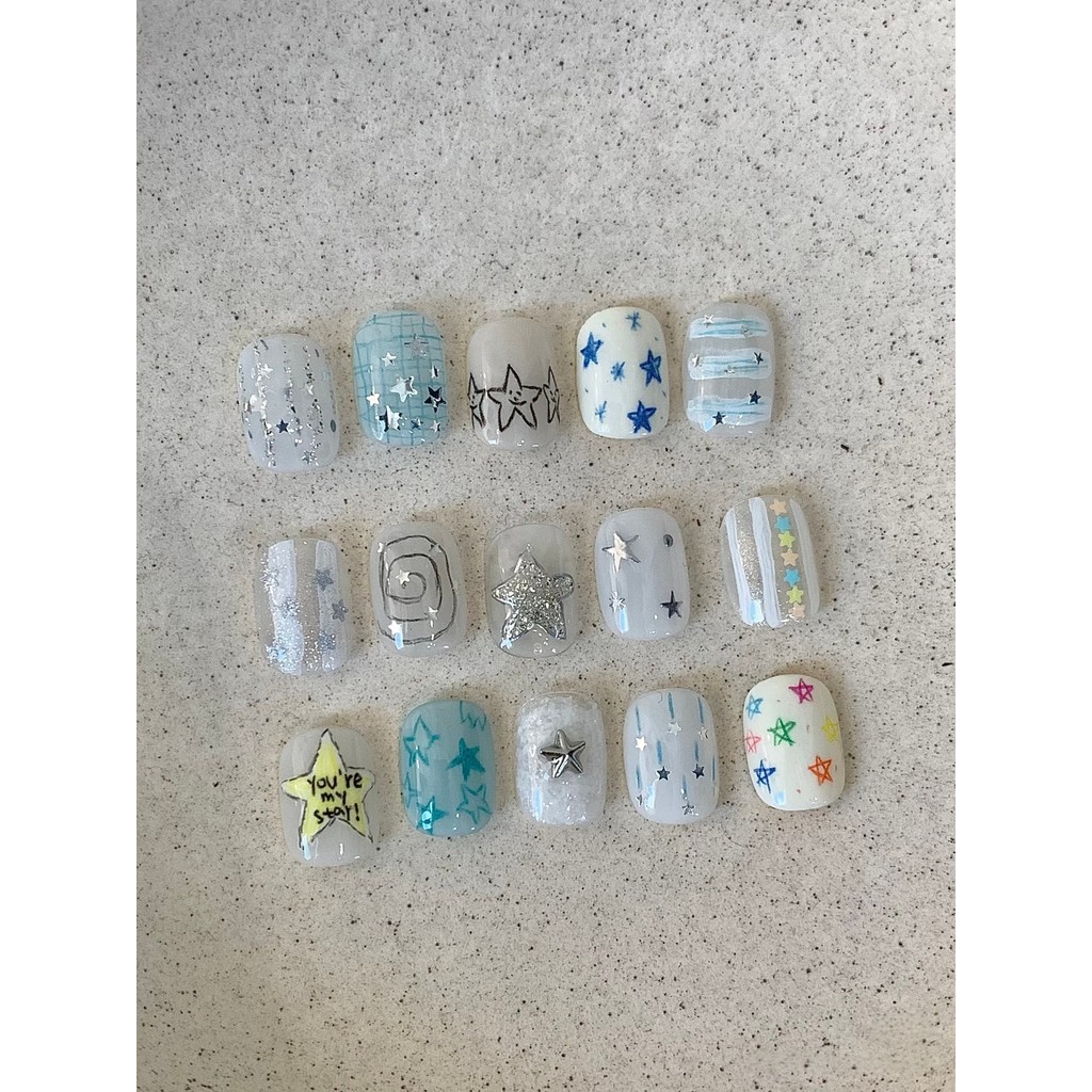 ดาวเลื่อมแต่งเล็บเครื่องประดับ ผู้มีอิทธิพล เครื่องประดับคริสต์มาสเครื่องประดับเล็บดาวห้าแฉก - รูปที่ 7