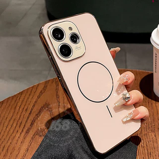 เคส OPPO Reno 15 5G Reno 16 15 Pro 5G เคส OPPO Reno 15 Pro Max 5G กันกระแทกแม่เหล็ก พร้อมฟิล์มป้องกันเลนส์กล้อง เคสโทรศัพท์หรูแบบด้านแข็ง สัมผัสฝ้า ป้องกันรอยนิ้วมือ