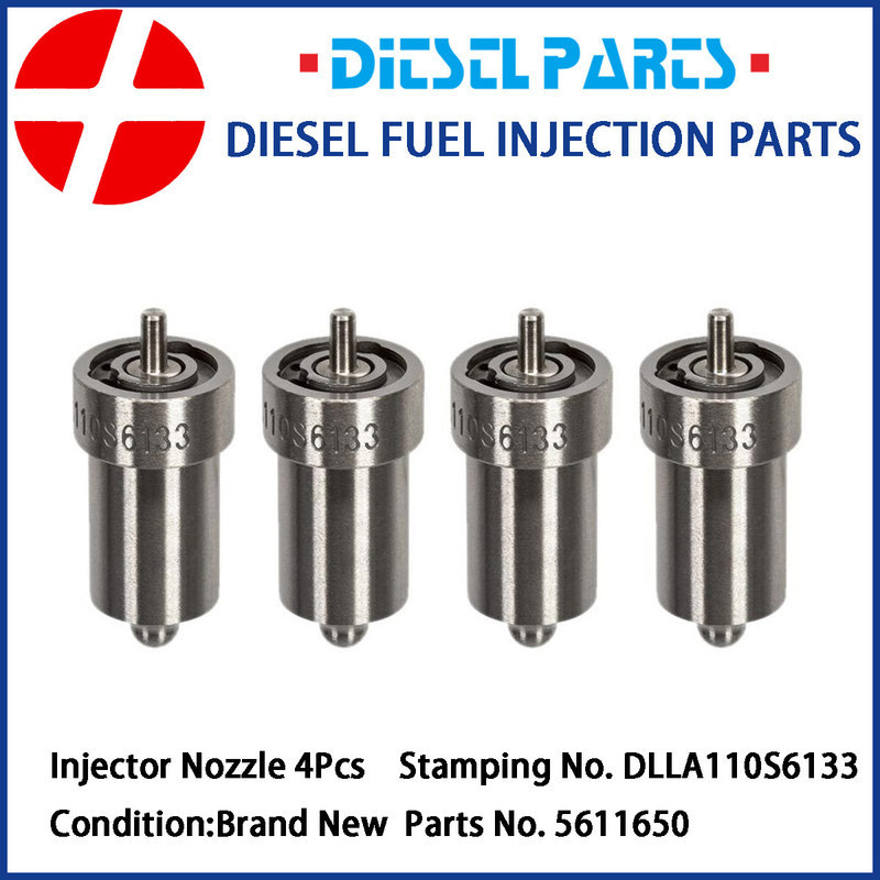 หัวฉีดหัวฉีดหัวฉีดรถแทรกเตอร์ 4 ชิ้น DLLA110S6133 5611650 BDL110S6133 หัวฉีดเครื่องยนต์ดีเซลใช้งานร่