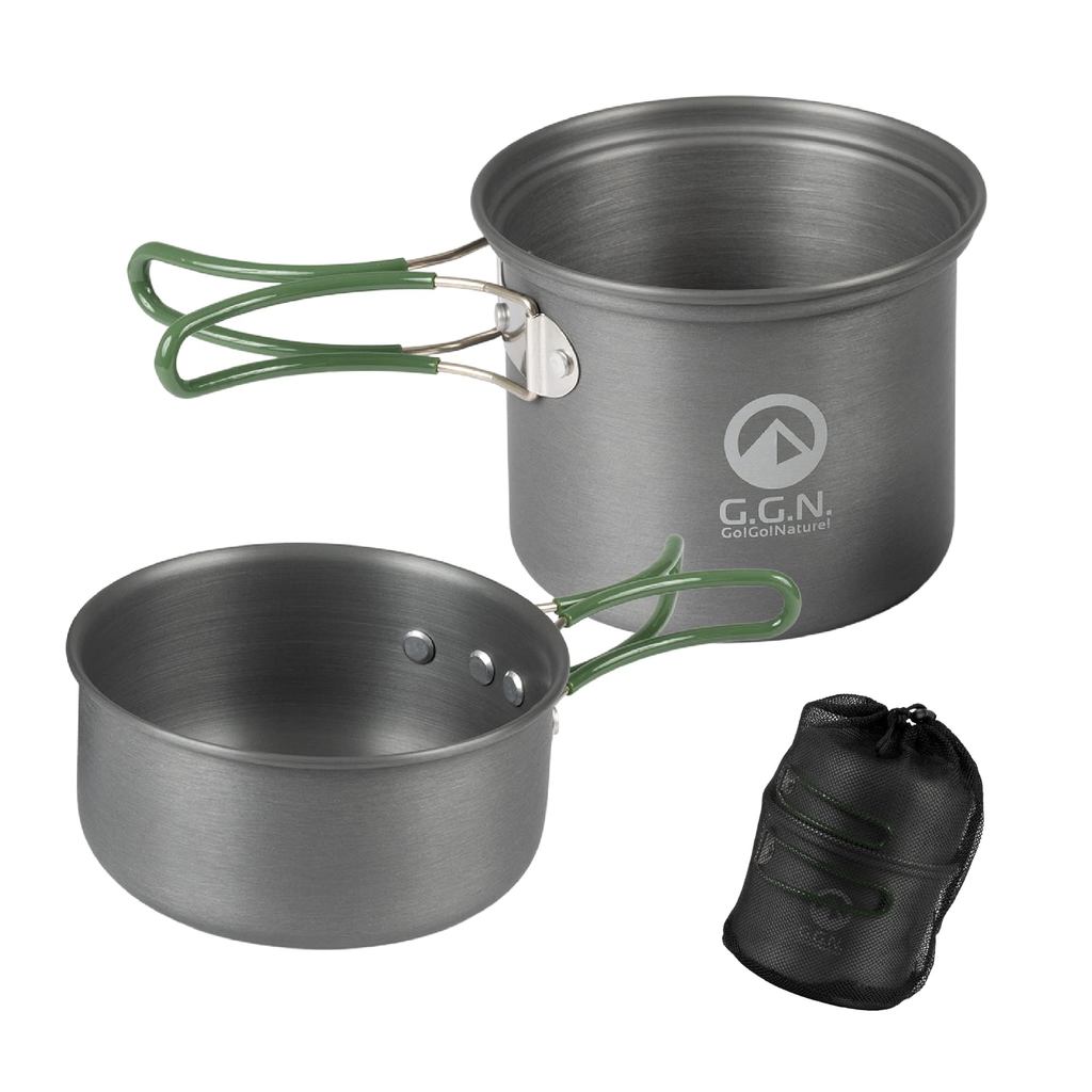 Amazon Exclusive JN Cooker Aluminum Pot - Ultra-Lightweight 230g Compact Deep Pot for Camping & Back