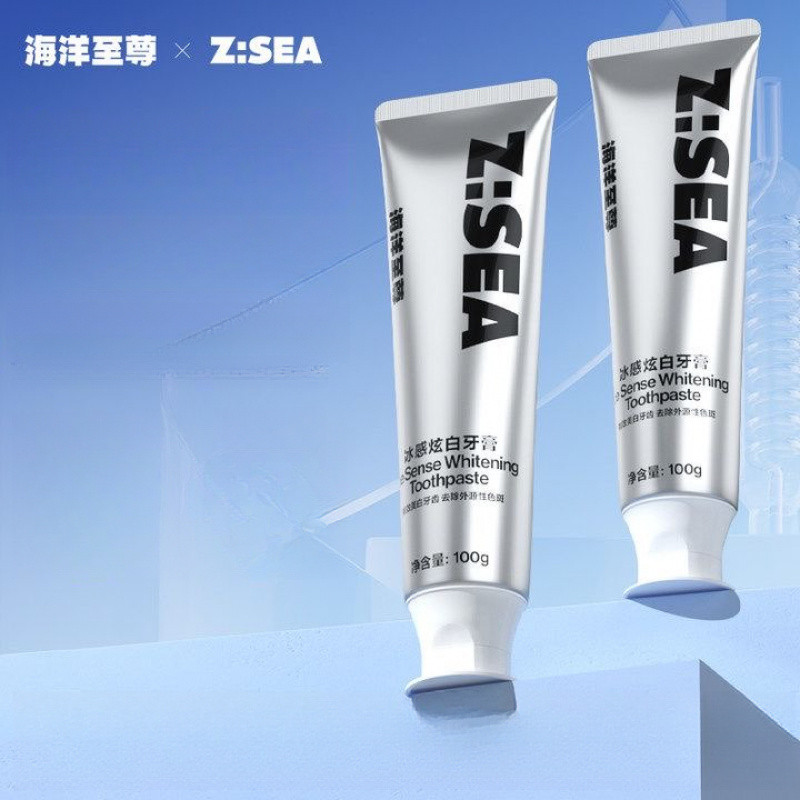 ZSEA Ocean Supreme ยาสีฟันไวท์เทนนิ่งสําหรับการย้อมสีสีเหลืองกลิ่นปาก Brightening Anti Cavity Refres