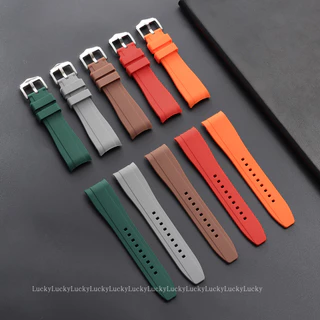 SWATCH ปลายโค้งสายนาฬิกาซิลิโคน 20 มม. 22 มม. สําหรับ โอเมก้า สําหรับ ตัวอย่าง ดวงจันทร์ สายนาฬิกายางกันน้ําผู้ชายผู้หญิงข้อมือเข็มขัดกีฬาสายรัดข้อมือสีดําสีฟ้าสีน้ําตาลส