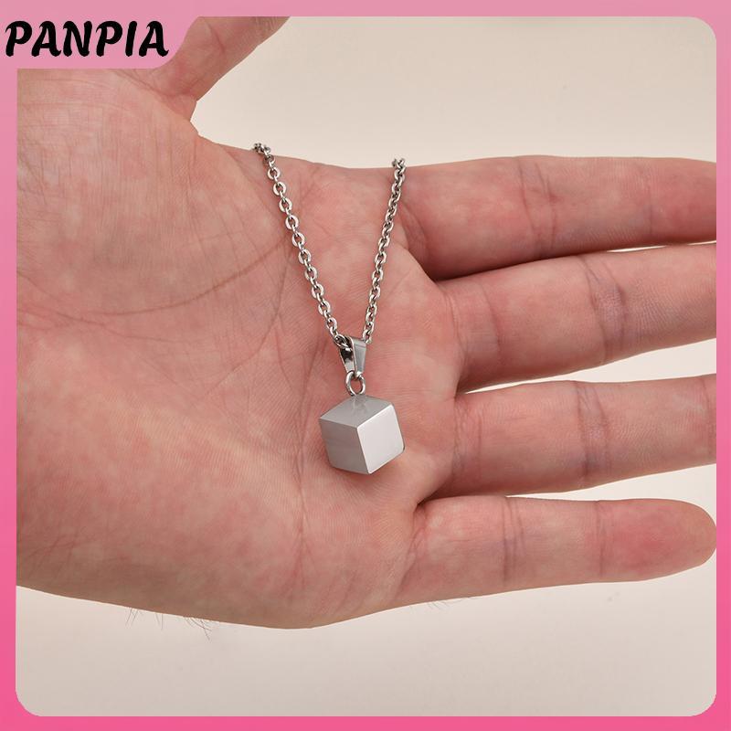 PANPIA เครื่องประดับศพสัตว์เลี้ยง Urn จี้สําหรับสุนัขแมวขี้เถ้าสร้อยคอสัตว์เลี้ยงอนุสรณ์จี้สแตนเลส U