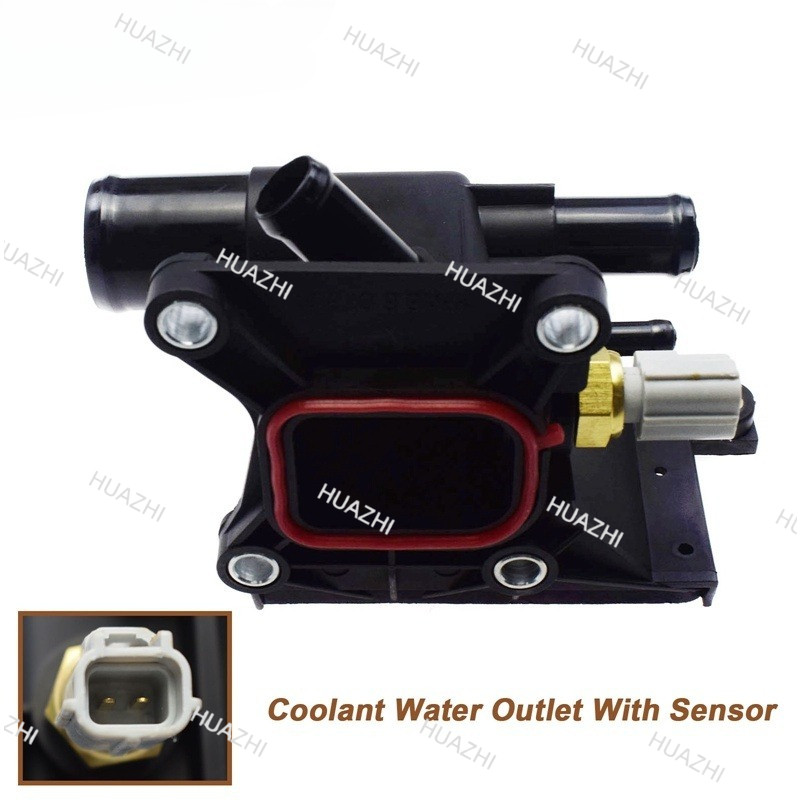 ZC ZC ZC 902690 ใหม่เครื่องยนต์ Coolant Water Outlet พร้อมเซนเซอร์ Fit Mazda 3 5 6 2006-2013 2.0L-L4