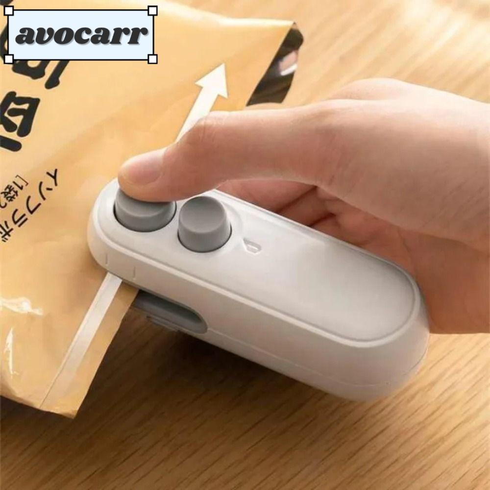 Avocar Mini Sealer Heat Sealer, 2 in 1 Vacuum Sealer แบบชาร์จไฟได้, Home Use Portable Plastic Bag Heat Sealing Snack Sealing