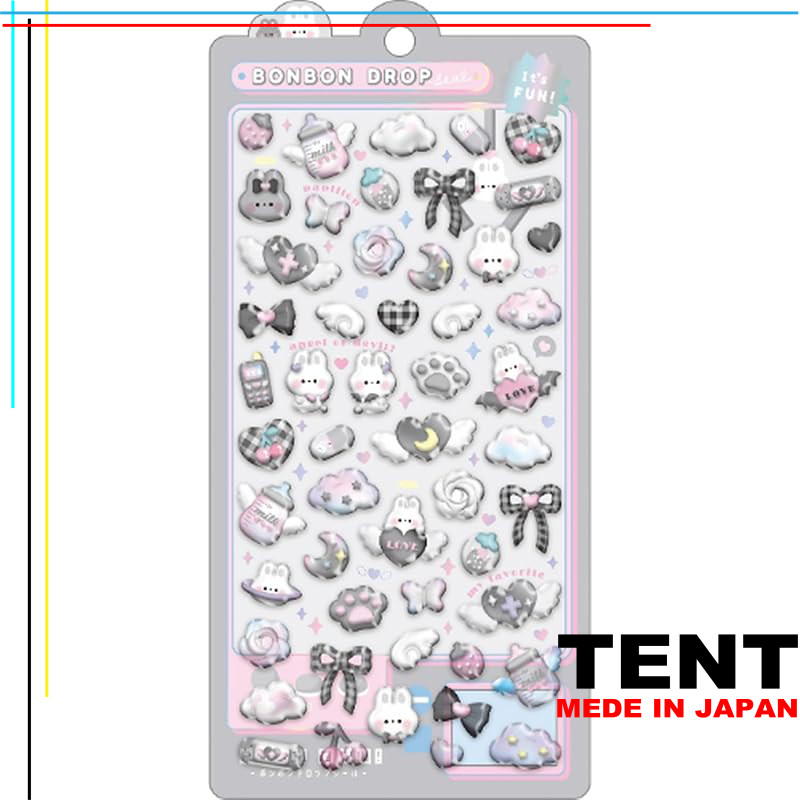 Kuuria Seal Bonbon Drop Seal Black and White Bonbon 91125