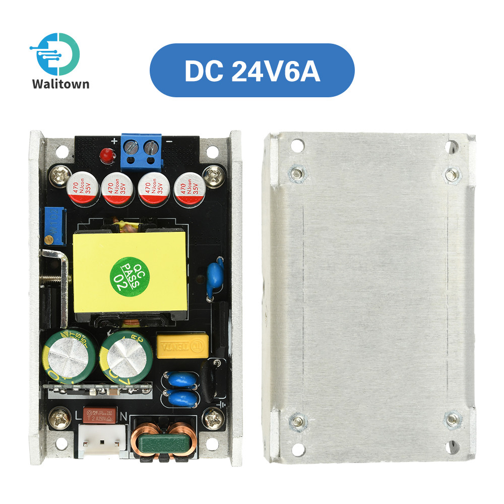 Compact GaN Power Supply Board AC170-265V ถึง DC24V 6A/12V 12A 150W High-Power Switching Power Suppl