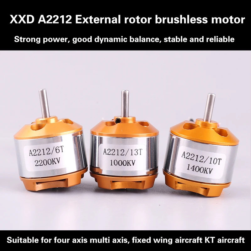 A2212 2212 มอเตอร์ไร้แปรง KV1000 1400 2200 สําหรับ RC เครื่องบิน Copter เครื่องบินมอเตอร์ไฟฟ้าเครื่อ